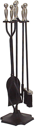 5 Piece Cast Iron Fireplace Tool Set Accessories for Heaters S & D Berg