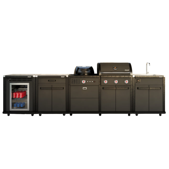 Coleman Revolution Dual Fuel Kitchen w/ fridge & sink Backyard Kitchens Coleman