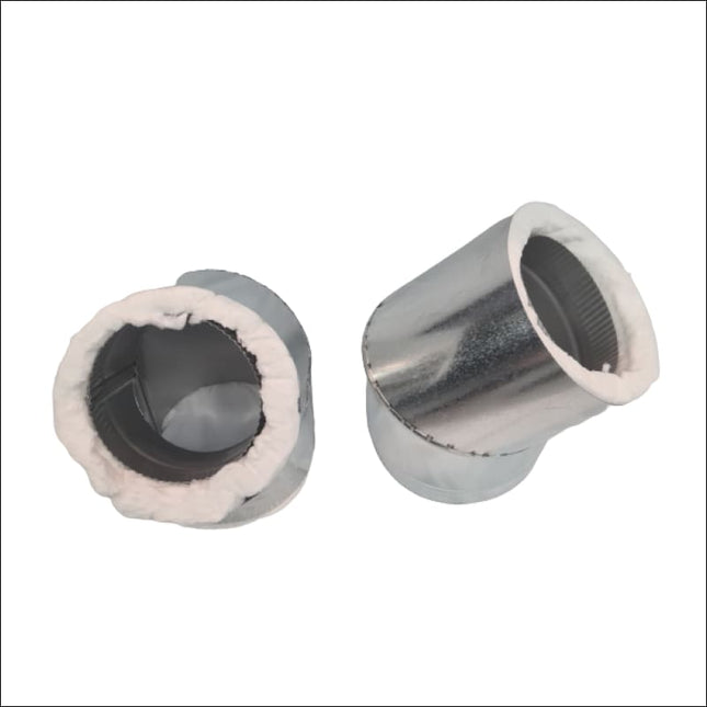 6-8 Inch Insulated Elbows, one pair of 45 Degree Bends Accessories for Heaters Masport Heating