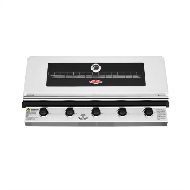 BeefEater 1200 Series 5 burner built In BBQ | stainless steel Inbuilt Barbecues BeefEater Barbecues
