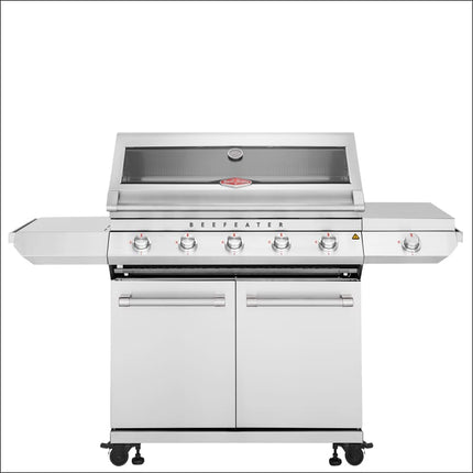 BEEFEATER 7000 Classic 5 burner BBQ | side burner & trolley | stainless steel Gas Barbecues BeefEater Barbecues