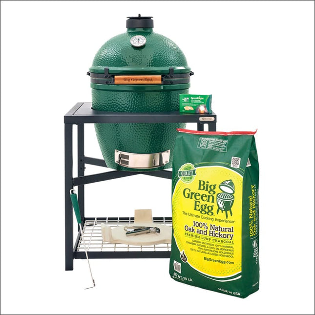 Large Big Green Egg in Modular Nest Bundle Charcoal Barbecues Big Green Egg - BGE