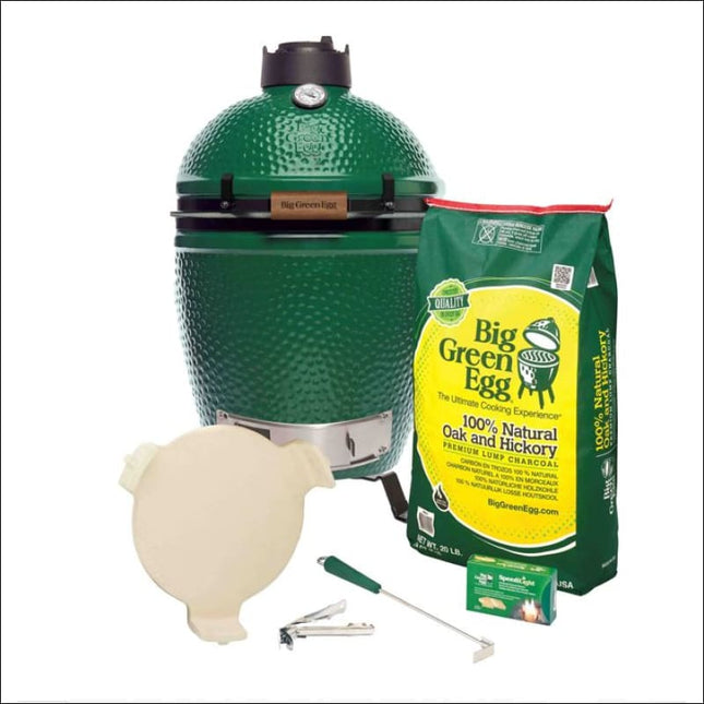 Medium Big Green Egg Built-In Bundle Charcoal Barbecues Big Green Egg - BGE