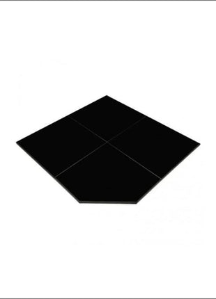 Maxiheat Corner Hearth | Gloss Black Accessories for Heaters Maxiheat