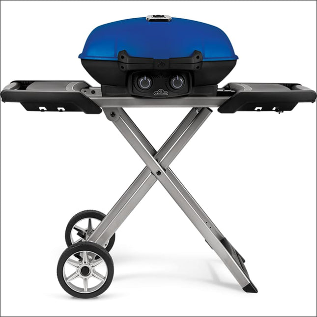 Napoleon TRAVELQ 285X With Scissor Cart and Griddle Use for Tailgating, Camping, & Small Outdoor Spaces Balcony and Portable Barbecues Napoleon