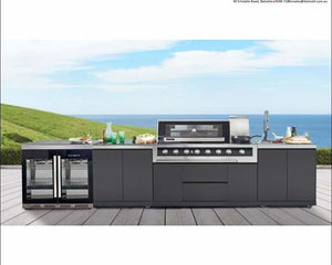 Gasmate Galaxy Outdoor Kitchen, Black, or stainless steel