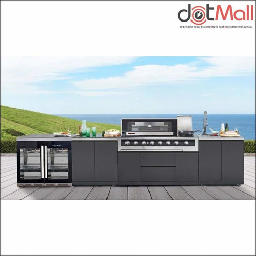 Gasmate Galaxy Outdoor Kitchen, Black, or stainless steel