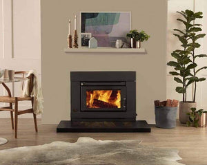 Insert and build-in slow combustion Wood Heaters for home | Inbuilt Fireplaces