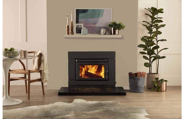 Insert and build-in slow combustion Wood Heaters for home | Inbuilt Fireplaces