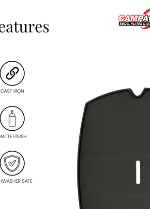 Full Cast Iron Griddle Plate for Weber® Q