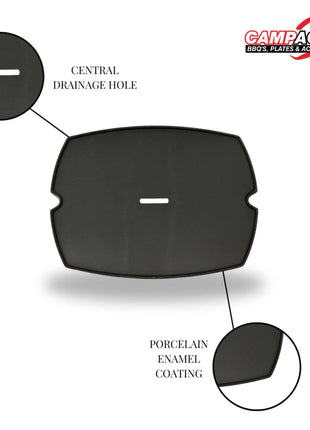 Full Cast Iron Griddle Plate for Weber® Q