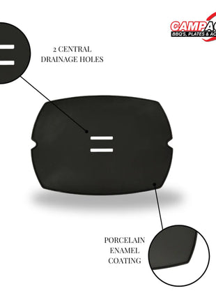 Full Cast Iron Griddle Plate for Weber® Family Q