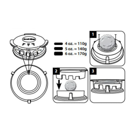 DELUXE BURGER PRESS Accessories for Barbeques Broil King