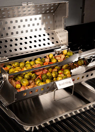 ROTISSERIE TUMBLE BASKET- SS Accessories for Barbeques Broil King