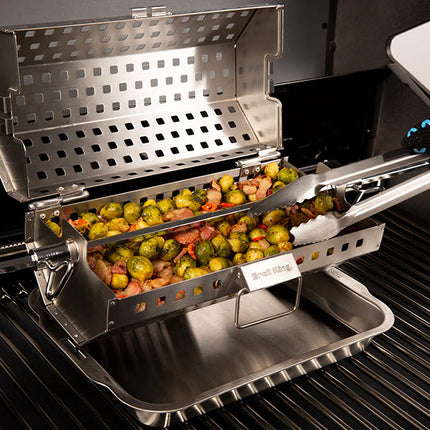 ROTISSERIE TUMBLE BASKET- SS Accessories for Barbeques Broil King