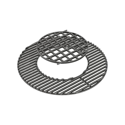 22" Cast Iron Cooking Grate with Removable Insert Accessories for Barbeques Campaquip