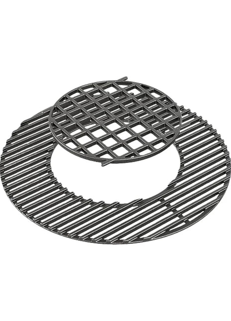 Kettle 22" Cast Iron Cooking Grate with removable insert Accessories for Barbeques Campaquip