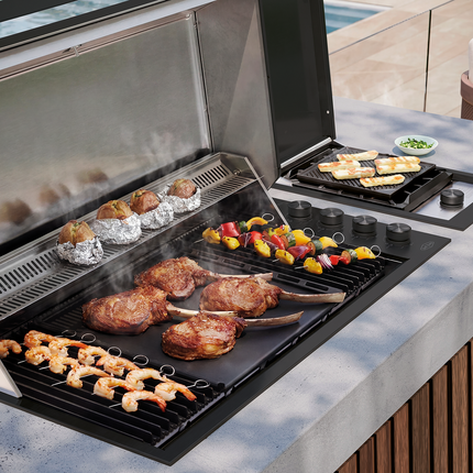 Beefeater ProLine 6 Burner Built-In BBQ with Hood – Monument Inbuilt Barbecues BeefEater Barbecues
