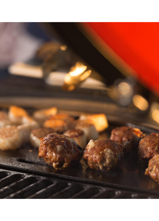 Kamado Joe Half Moon Cast Iron Reversible Griddle Accessories for Barbeques Kamado Joe