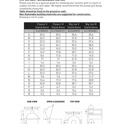 Kamado Joe, Big Joe II Stand Alone Charcoal Barbecues Kamado Joe