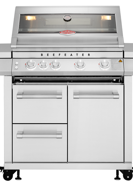 BeefEater 7000 Premium 4-Burner BBQ + Side Burner Gas Barbecues BeefEater Barbecues