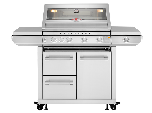 BeefEater 7000 Premium 4-Burner BBQ + Side Burner Gas Barbecues BeefEater Barbecues