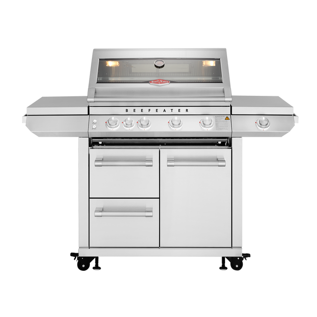 BeefEater 7000 Premium 4-Burner BBQ + Side Burner Gas Barbecues BeefEater Barbecues