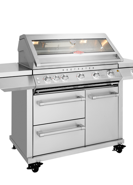 BeefEater 7000 Premium 5-Burner BBQ + Side Burner Gas Barbecues BeefEater Barbecues   