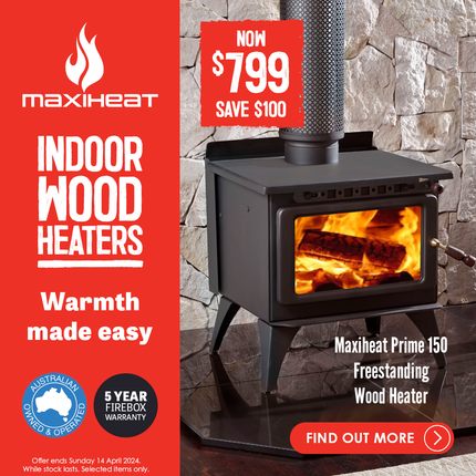 Maxiheat Prime 150 Freestanding Wood heater Wood Heater Maxiheat   