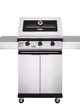 Beefeater 1200 Series Stainless Steel 3 Burner BBQ with Trolley Gas Barbecues BeefEater Barbecues