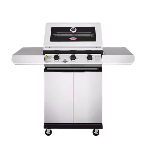 Beefeater 1200 3 Burner BBQ with Trolley – Stainless Steel Gas Barbecues BeefEater Barbecues