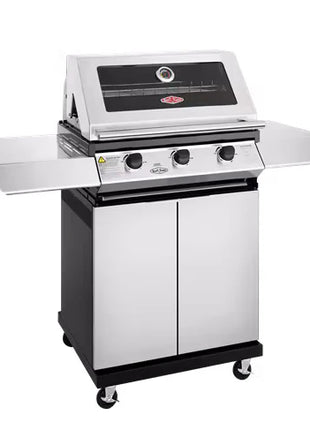 Beefeater 1200 Series Stainless Steel 3 Burner BBQ with Trolley Gas Barbecues BeefEater Barbecues