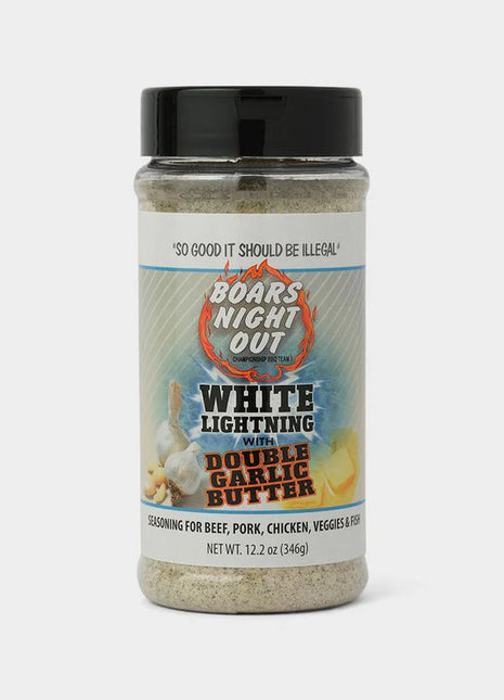 Boars Night Out Double Garlic White Lightning Rub BBQ Rubs and Sauces Hark   