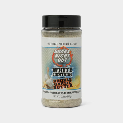 Boars Night Out Double Garlic White Lightning Rub BBQ Rubs and Sauces Hark   