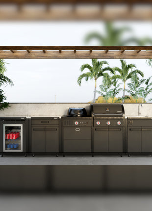 Coleman Revolution Dual Fuel Kitchen w/ fridge & sink Backyard Kitchens Coleman   