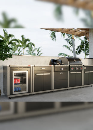 Coleman Revolution Dual Fuel Kitchen w/ fridge & sink Backyard Kitchens Coleman   