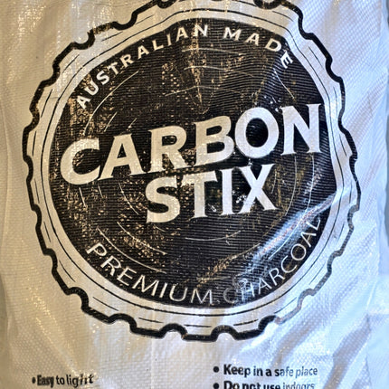 Carbon Stix Lump Charcoal – 10 kg Barbecue Fuel Hot Things - Barbecues, Heaters, Outdoor Kitchens