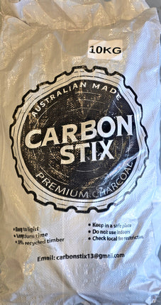 Carbon Stix Lump Charcoal – 10 kg Barbecue Fuel Hot Things - Barbecues, Heaters, Outdoor Kitchens