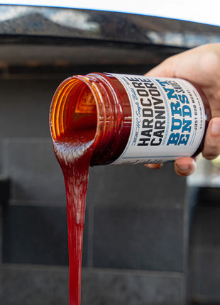Hardcore Carnivore "Burnt Ends Sauce" BBQ Rubs and Sauces The Que Club   