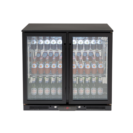 Dome Alfresco, Double Door, Tropical Fridge, Black Bar Fridges Dome Alfresco