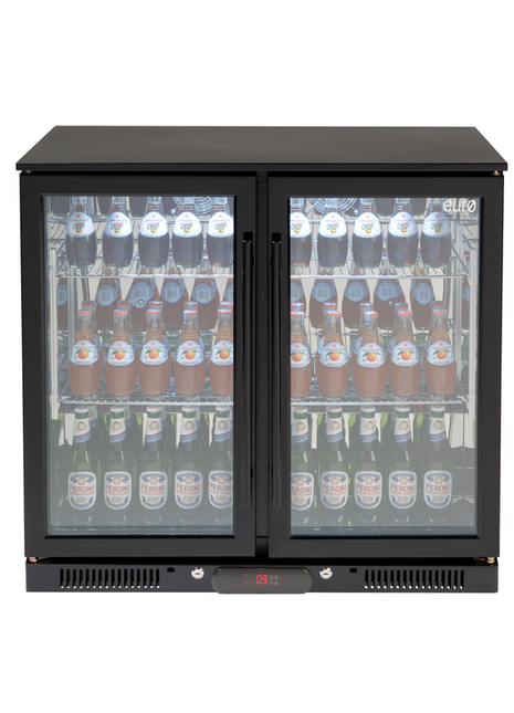 Dome Alfresco, Double Door, Tropical Fridge, Black Bar Fridges Dome Alfresco