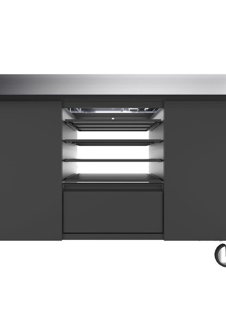 Pizza Station - Black Outdoor Kitchen Everdure