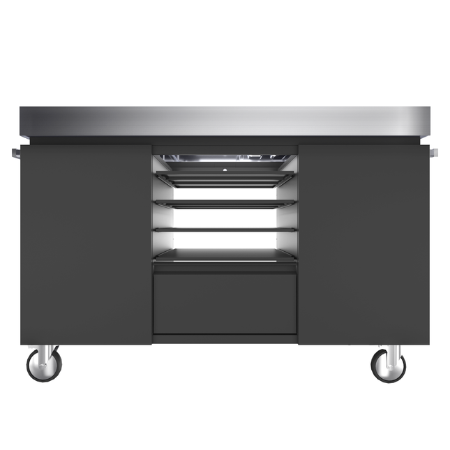 Pizza Station - Black Outdoor Kitchen Everdure