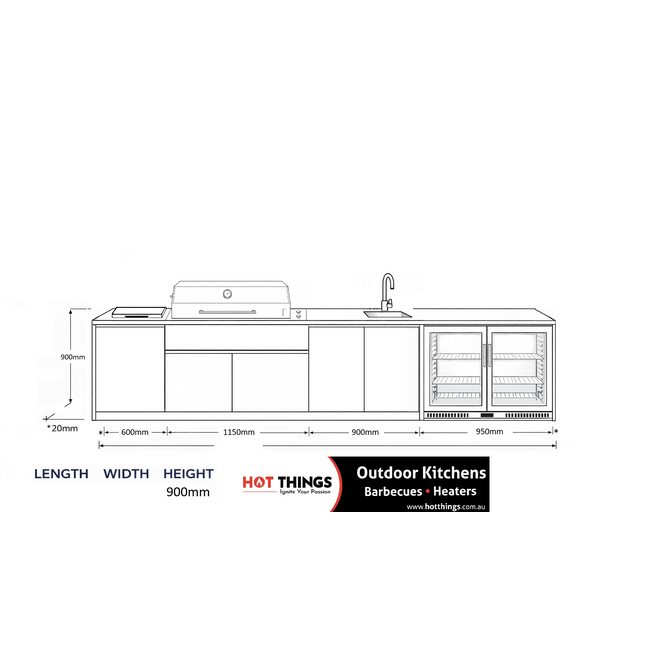 Outdoor Kitchen - Ecco 10, up to 3595mm