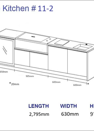 Outdoor Kitchen - Ecco 11, up to 2995mm Hot Things - Barbecues, Heaters, Outdoor Kitchens