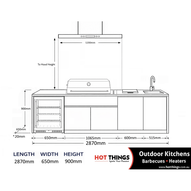 Outdoor Kitchen - Ecco 11, up to 2995mm