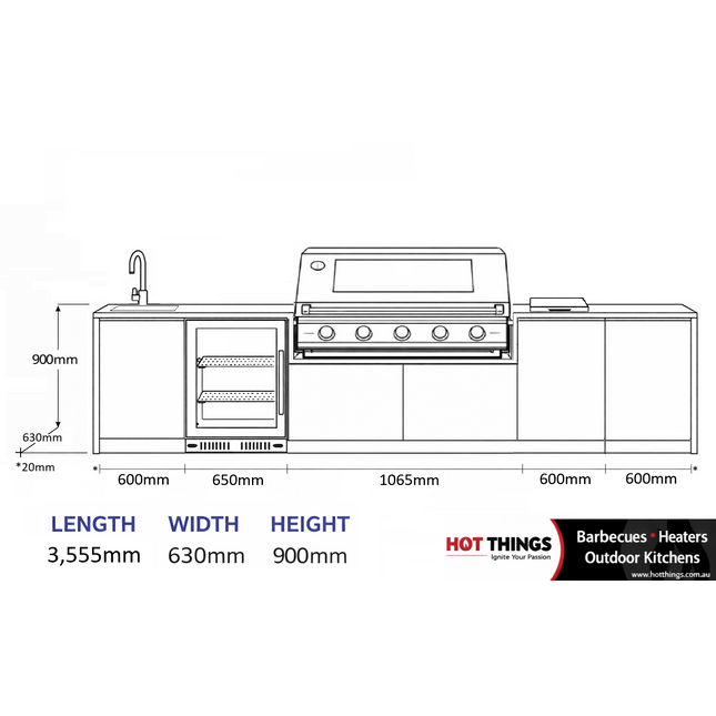 Outdoor Kitchen - Ecco 13, up to 3595mm