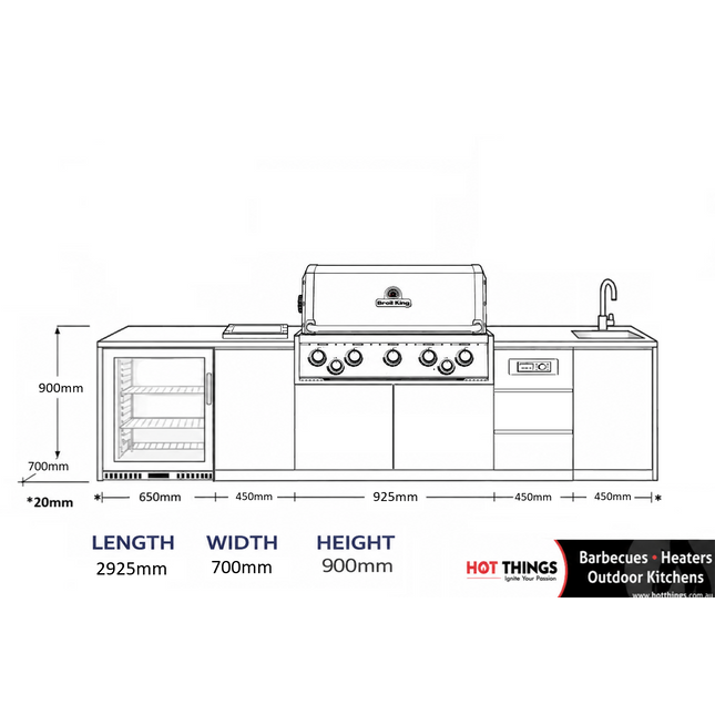 Outdoor Kitchen - Ecco 14, up to 3895mm