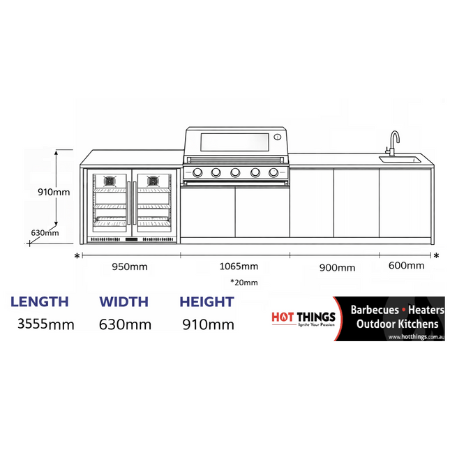 Outdoor Kitchen - Ecco 16, up to 3595mm