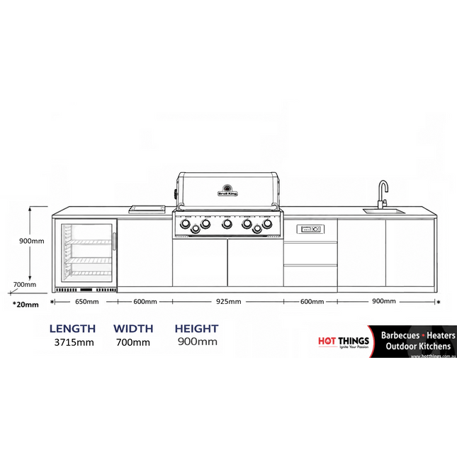 Outdoor Kitchen - Ecco 17, up to 3895mm
